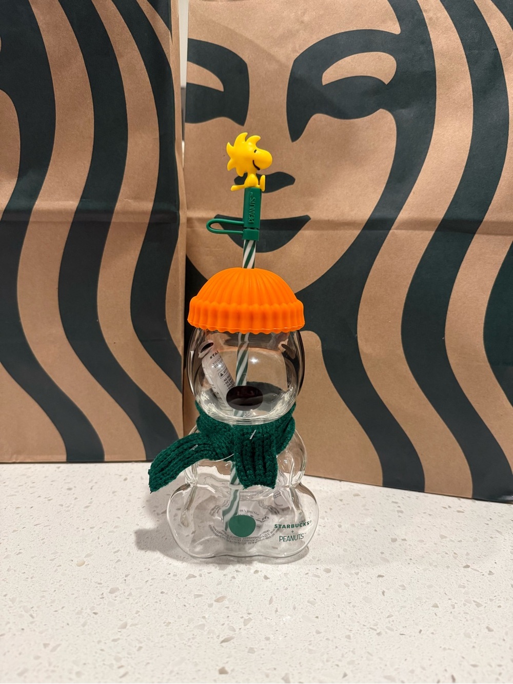 Starbucks Snoopy Glass Cup - LIMITED EDITION